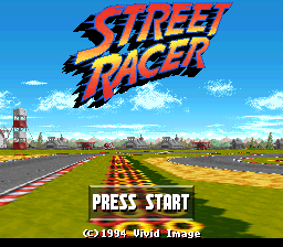 Street Racer Title Screen